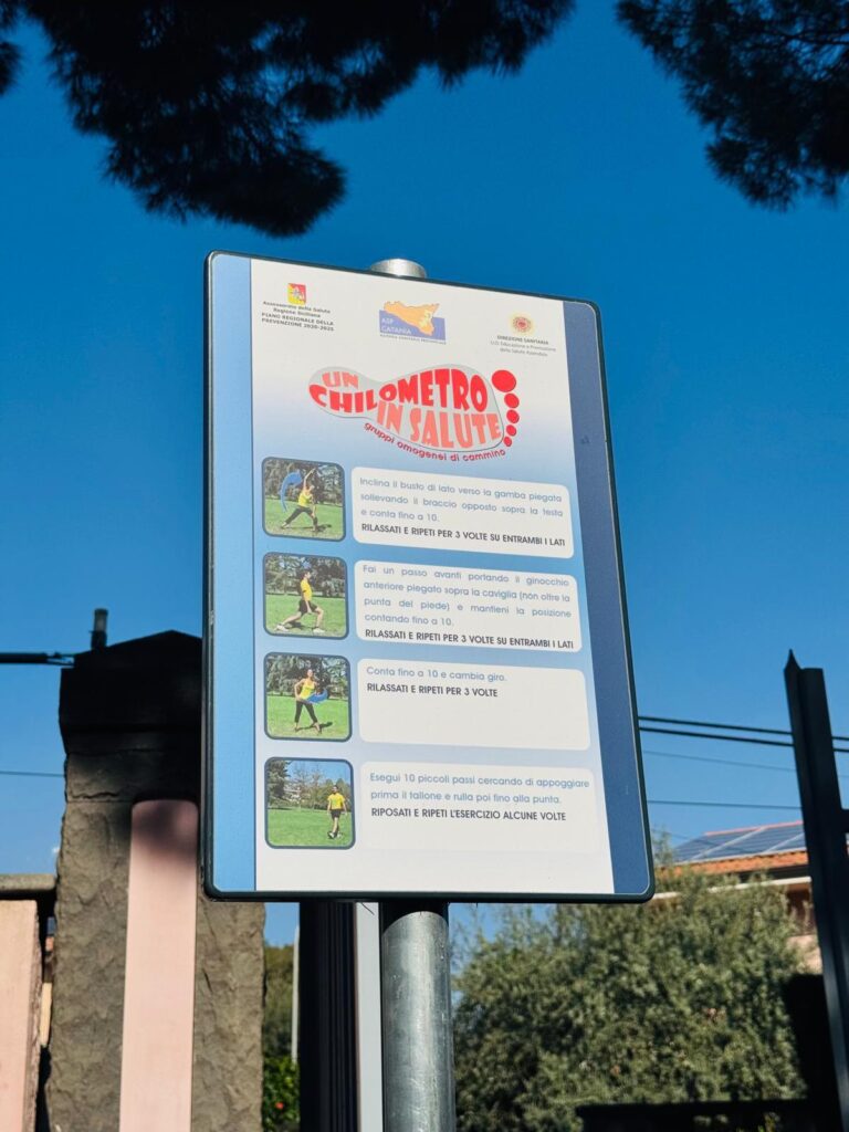 Un chilometro in salute alla Villa Comunale