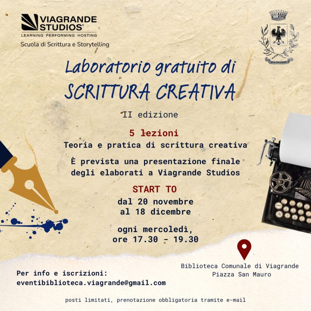 Laboratorio gratuito di Scrittura Creativa